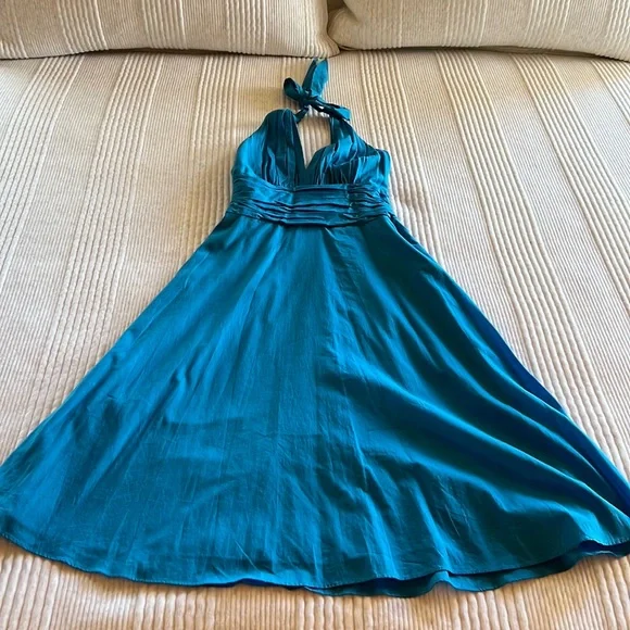 Donna Morgan | Dresses | Blue Donna Morgan Halter Neck Dress | Poshmark